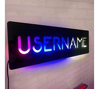 Insegna al neon personalizzata con tag gamer, targa al neon a LED personalizzata per la stanza dei videogiochi, decorazione da parete per uomini, adolescenti, ragazzi e ragazze, decorazione per la