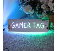 Insegna al neon personalizzata, segno di gioco a LED personalizzato per decorazione da parete, regali per sala giochi, luci al neon (stile 2)