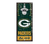 Insegna Apribottiglie Green Bay Packers 5" X 11" Decorazione Man Cave