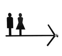 Insegna bagno bifacciale for uomini e donne | Tipo ABCDIJKL, Uso interno ed esterno: Ristoranti Uffici Parchi(Typea)