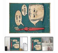 Insegna Bagno Divertente Odio Il Mio Lavoro Oh Per favore 16x24 Disegno Tela