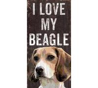 Insegna Beagle - Amo Il Mio 6x12