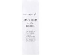 Insegna Commemorativa Per Madre Della Sposa, Striscione Commemorativo Per Sedia Riservata, Ricordo Amorevole Dei Genitori Che Festeggiano Dal Cielo, Insegna Commemorativa in Lino Per Matrimonio,