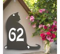 Insegna Del Numero Della Casa Per Gatti