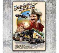 Insegna di latta poster in metallo film Smokey and the Bandit - piatto 20x30 cm
