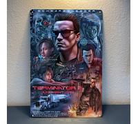 Insegna di latta poster in metallo film Terminator 2 Judgement Day -...