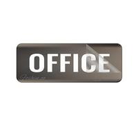 Insegna di plastica acrilica di base dell'ufficio del segno di lunga durata con forte nastro adesivo pulito 25x7,6 cm