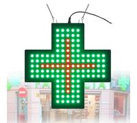 Insegna Farmacia A Croce A Led Con Design A Catena Sospesa, Insegna Al Neon A Led A Croce Per Dispensario, 3 Modalità, 2 Dimensioni, Per Decorazione, Negozio Collettivo, Clinica,E-30 * 30cm