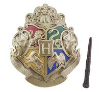 Harry Potter Hogwarts Crest Light With Wand Control Oro