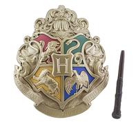 Harry Potter Hogwarts Crest Light With Wand Control Oro