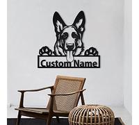 Insegna in Di legno personalizzata per cani da pastore tedesco | Cartello in Di legno personalizzato per cani da pastore tedesco | Animali Divertenti | Regalo per la festa del papà | animali domestici