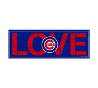 Insegna In Legno Chicago Cubs Love 8" X 23"