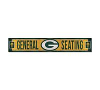 Insegna In Legno Del Green Bay Packers, 6" X 36"