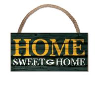 Insegna In Legno Home Sweet Home Green Bay Packers Con Corda