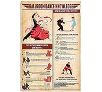 Insegna in metallo "Ballo da sala", "Owbnaa", "Filosofia", "Poster vintage", regalo per gli appassionati di filosofia, arte vintage, decorazione da parete per ufficio, decorazione vintage per la stanz