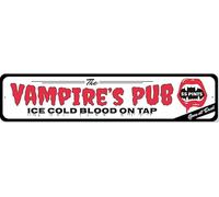 Insegna in metallo per pub "Ice Cold Blood Vampire".