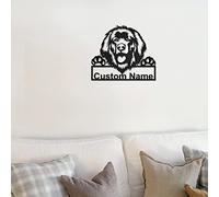 Insegna in metallo personalizzata per cani Leonberger | Targa in metallo personalizzata per cani Leonberger | Regalo di compleanno | Animali Divertenti | Regalo per la festa del papà