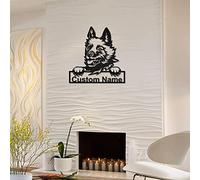 Insegna in metallo personalizzata per cani Schipperke | Cartello in metallo personalizzato per cani Schipperke | Animali Divertenti | Regalo per la festa del papà | Regalo per animali domestici
