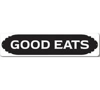 Insegna in metallo stile rustico "Good Eats Kitchen" decorazione per fienile.