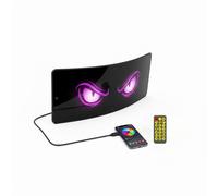 Insegna Led Pannello Flessibile Rgb 16x96 Occhi Usb App Animazioni Testi 37cm