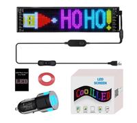 Insegna LED Per Auto Display Flessibile Animato Natalizio Controllato | Pixel Festive per Auto Per Parabrezza SUV Camper Berlina Pickup Furgone Rimorchio Camion Pendolarismo Festa
