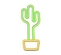 Insegna Luminosa a LED "Cactus Glow On" con effetto neon per interni