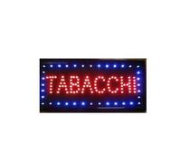 INSEGNA LUMINOSA A LED CON SCRITTA TABACCHI PER NEGOZIO TABACCHERIA 48,5X25,5CM