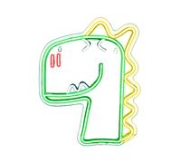 Insegna Luminosa a LED "Dino Roar On" con effetto neon per interni