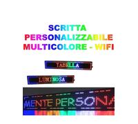 INSEGNA LUMINOSA A LED SCRITTA PERSONALIZZATA SCORREVOLE TABELLA 100 X 20 CM