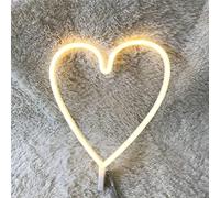 Insegna luminosa al neon a LED Luce notturna a forma di cuore a forma di stella di luna per camera da letto per bambini Wall Art Regalo di compleanno di Natale romantico