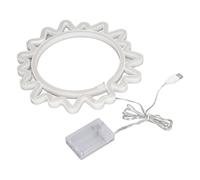 Insegna Luminosa Al Neon a LED Solare - Lampada da Parete Decorativa Ricaricabile Tramite USB, Alimentata a Batteria per Casa, Bar, Natale Ed eventi; Disegno Del Girasole