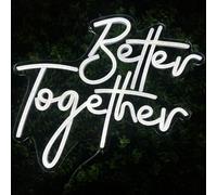 Insegna luminosa al neon LED Better Together Luci notturne Azionata tramite USB Insegna decorativa per tendone Bar Store Club Garage Home Party Decor