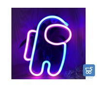 Insegna Luminosa Astronaut Signs Luce Neon LED Decorativa a Batteria o USB