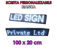 INSEGNA LUMINOSA LED SCRITTA WIFI PERSONALIZZATA SCORREVOLE PUBBLICITARIA