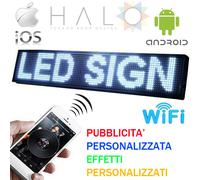 INSEGNA LUMINOSA LED SCRITTA WIFI PERSONALIZZATA SCORREVOLE PUBBLICITARIA