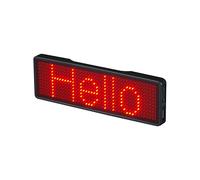 Insegna luminosa ricaricabile con badge LED Bluetooth, fai da te, display a LED con messaggio scorrevole programmabile, tipo 2