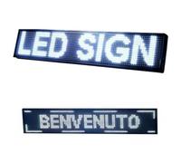 INSEGNA LUMINOSA TABELLA WIFI SCORREVOLE LED PROGRAMMABILE 100x20CM LUCE BIANCA