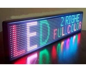 INSEGNA LUMINOSA TABELLA WIFI SCRITTA SCORREVOLE LED PROGRAMMABILE 100x20CM RGB