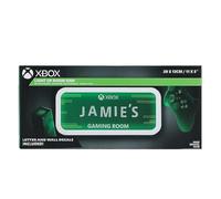 Insegna Luminosa XBOX Insegna Personalizzabile Ufficiale per Gaming Room, Inclusi Stickers per Personalizzazione, LED Alimentata da 3xAAA Batterie