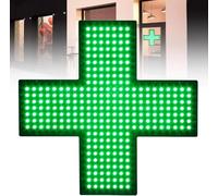 Insegna Medica A LED con Croce, Insegna Luminosa con Croce per Farmacia, Insegna Commerciale con Croce E Catena, 3 modalità di Funzionamento, per Cliniche, Farmacie, Dimensioni: 480 * 480 * 25 Mm