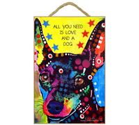 Insegna Miniature Pinscher - Tutto Ciò Che Ti Serve È Amore E Un Cane 7 X 10.5