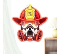 Insegna Neon Cappello Da Pompiere Decorazione Murale Da Eroe Led
