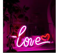 Insegna Neon con scritta decorativa Love 23 x 4 x 12,7 cm
