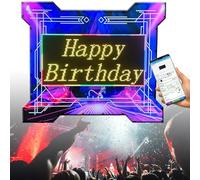 Insegna per il servizio di bottiglie, espositore di bottiglie a LED con cambio colore programmabile tramite APP e messaggio scorrevole, per club, night club, feste, bar con batterie