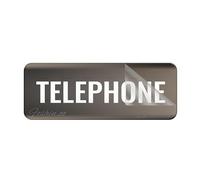Insegna per uso autoadesivo di plastica acrilica del segno del telefono della porta 10 x 3 pollici per ufficio/affari facile applicare