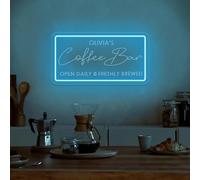 Insegna personalizzata per caffetteria per decorazione da parete, luci al neon LED personalizzate per caffè per cucina, caffetteria, insegna per negozio, insegna per bar-caffetteria, regalo per amanti