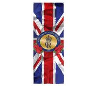 Insegna Porta - Rose - Union Jack - Incoronazione Di Re Carlo