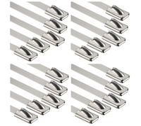 Insegna Post Cinghie SS304 Acciaio Inox Metallo Cavo Bloccaggio Cravatte Cromato
