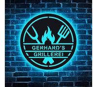 Insegna principale del barbecue,Insegna al neon barbecue,Segno della griglia personalizzato,Segno personalizzato della griglia,Cartello per barbecue personalizzato,Segno della griglia per papà