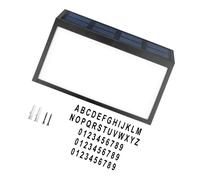 Insegna Solare Legno LED Per Casa Numeri Di Indirizzo Luce Esterno